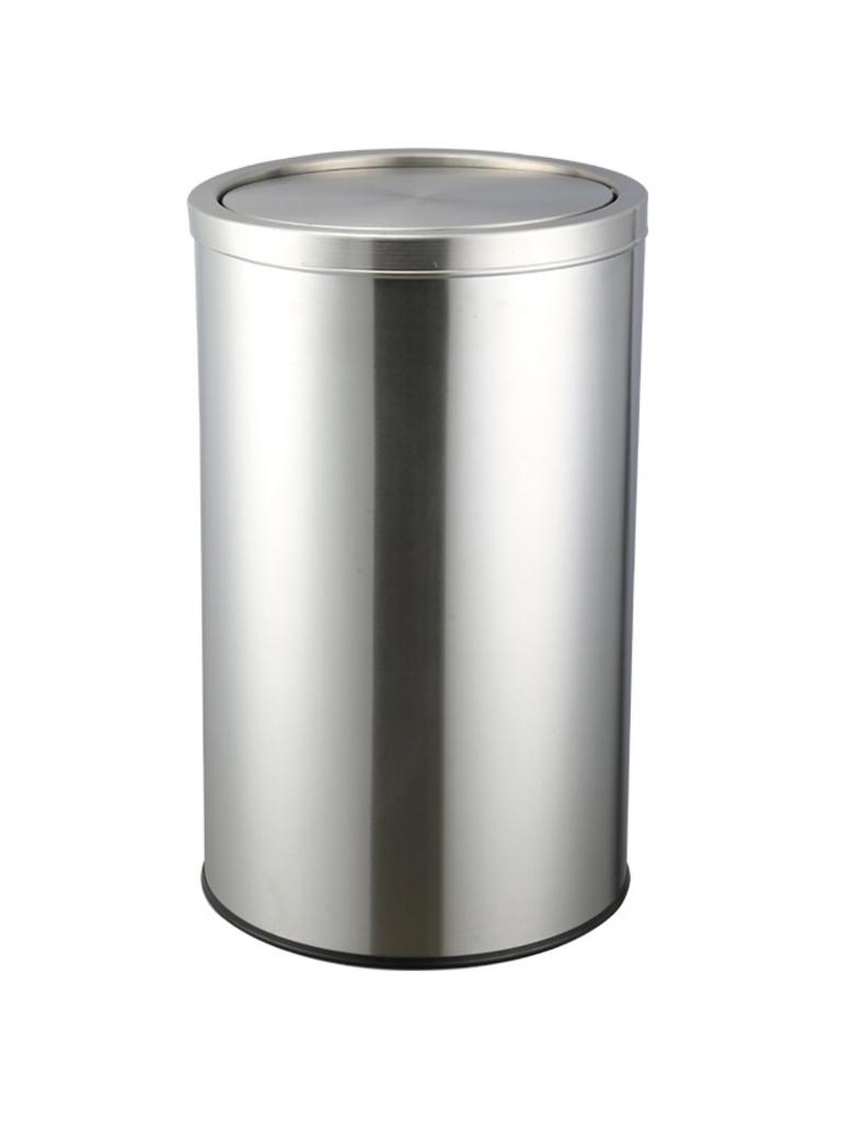 Poubelle - 50 Litres - Couvercle basculant - Inox - G-Line