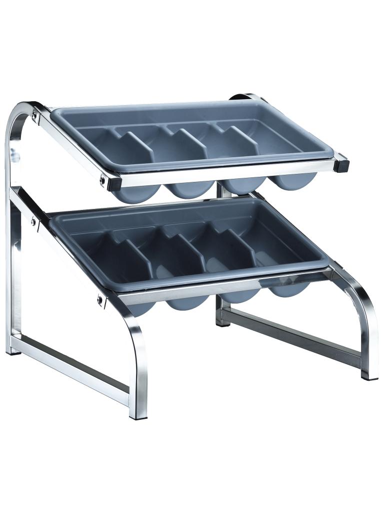 Range couverts standard - inox - 1/1 GN - 2 niveaux - G-Line