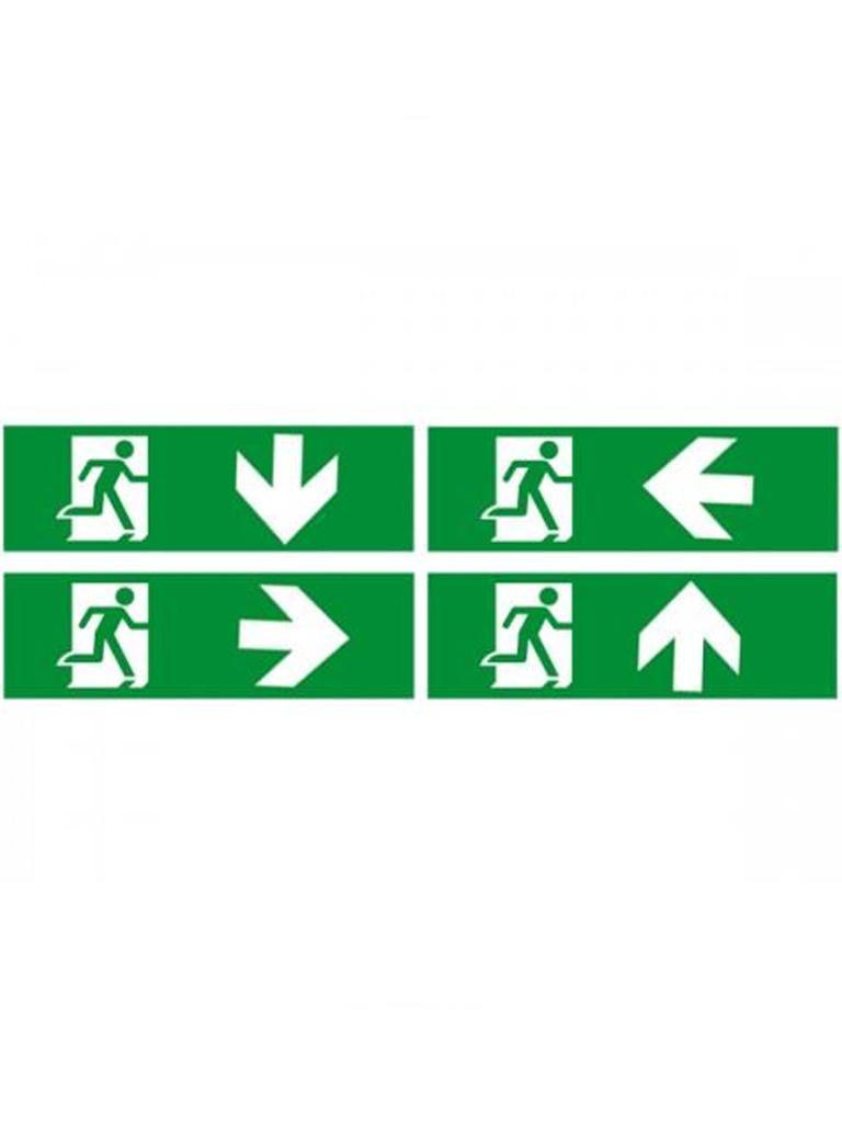 Kit d'autocollants éclairage de secours - Lot de 4 - 61088 - G-Line