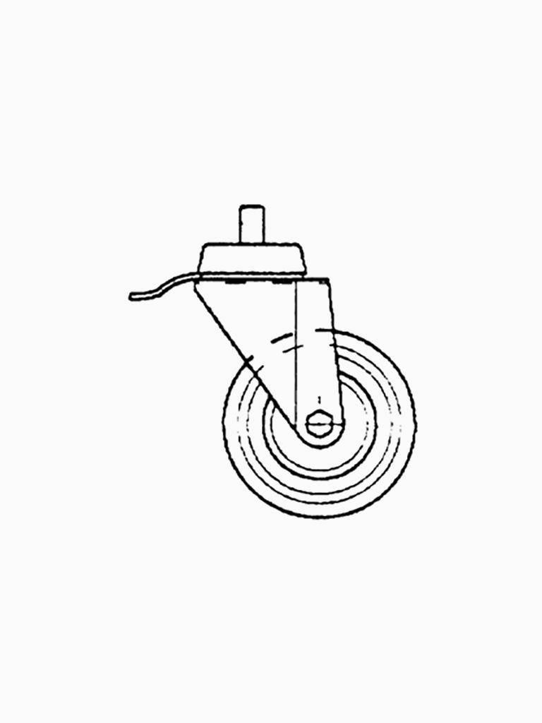 Roue - Ligne 900 - Freinée - Ø10 CM - Diamant - A99/RUXF