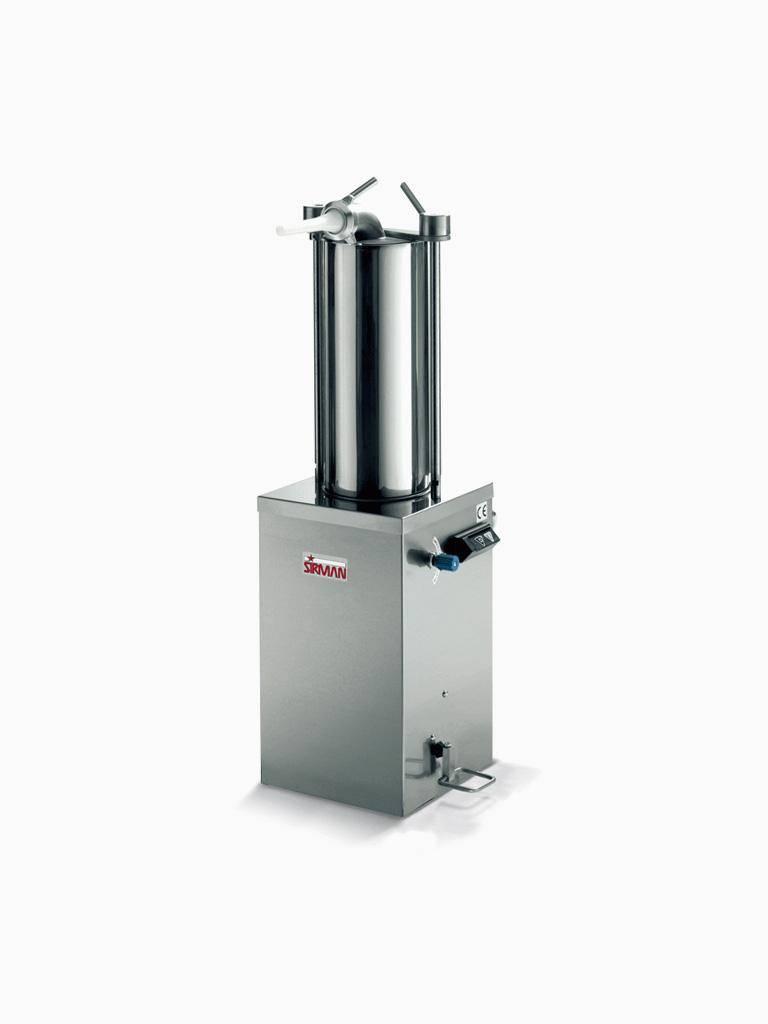 Poussoir à saucisses - 15 Litres - Inox - H 120 x 49 x 37 CM - 230V - Diamant - BSH-15A