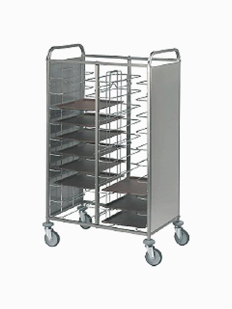 Wagon silo - 2 x 12 niveaux - Inox - Diamant - CV12/12
