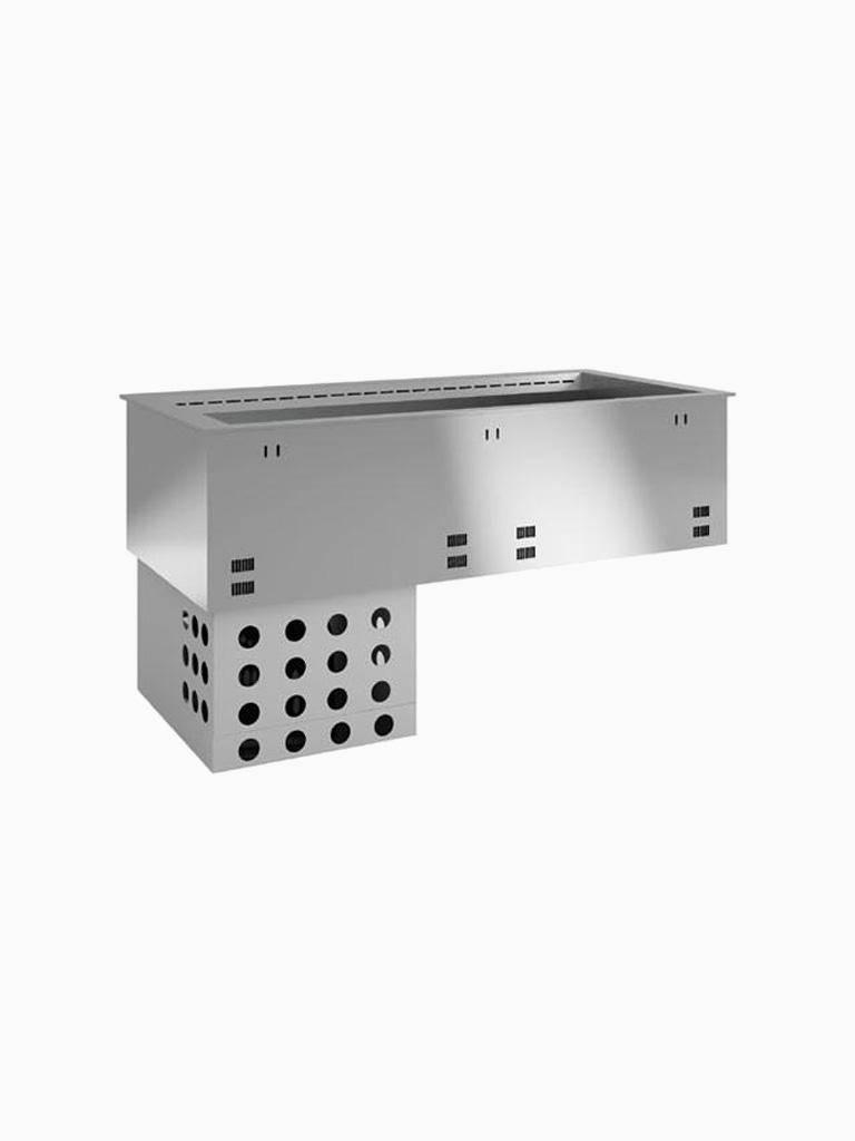 Elément supérieur réfrigéré - H 75 x 80 x 70 CM - Ventilé - 2 x 1/1 GN - Diamant - DPA/RCV08