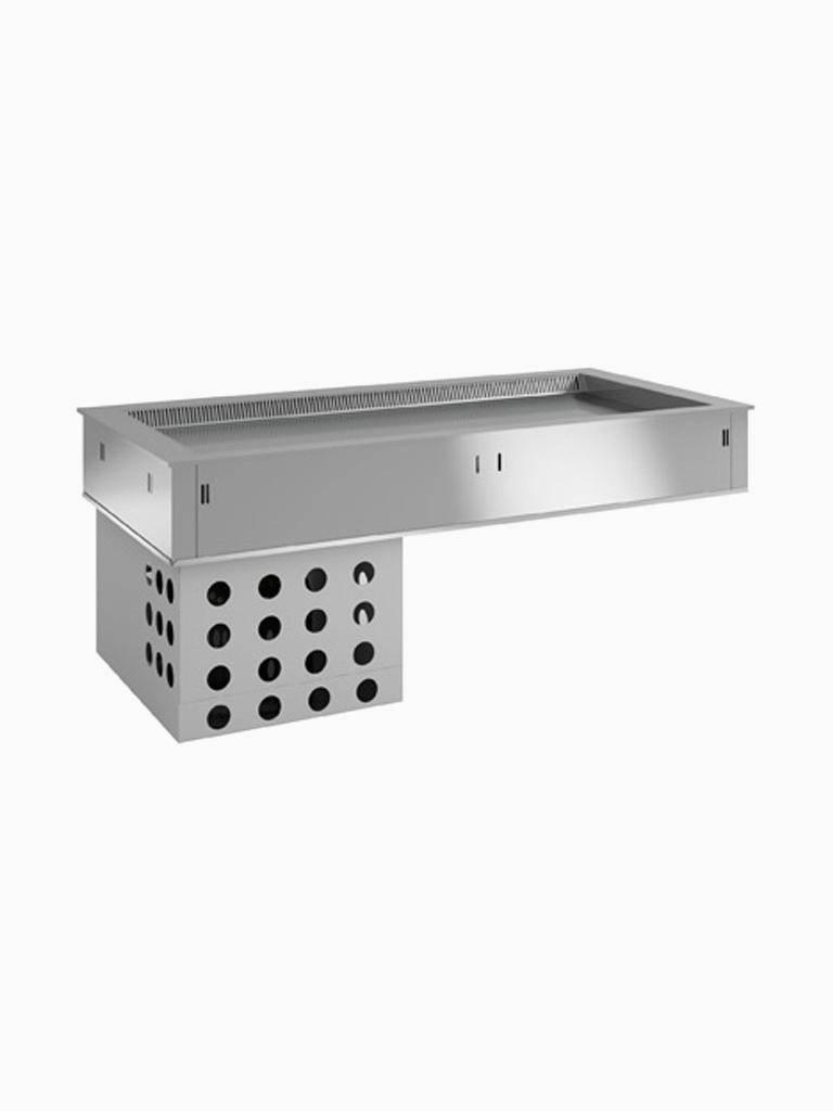 Elément supérieur réfrigéré - 144,5 x 70 x 57 CM - Ventilé - 4 x GN 1/1 - Diamant - DPA/TRV15