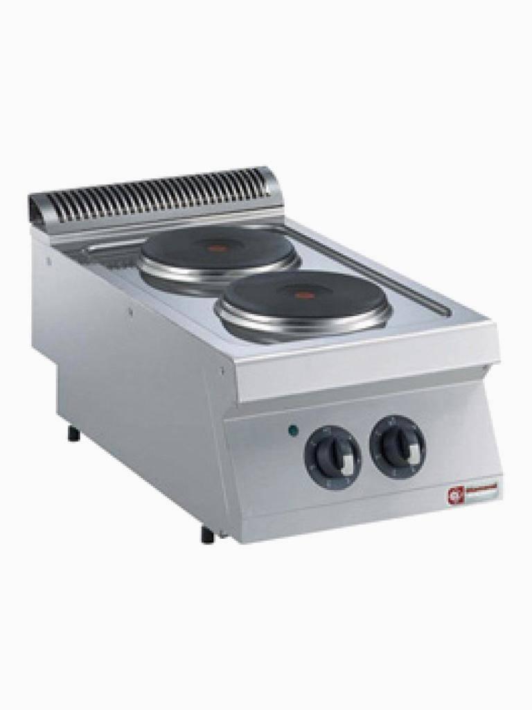 Cuisinière - Electrique - 2 Plaques - Ø23 CM - Modèle de table - Diamant - E17/2P4T-N