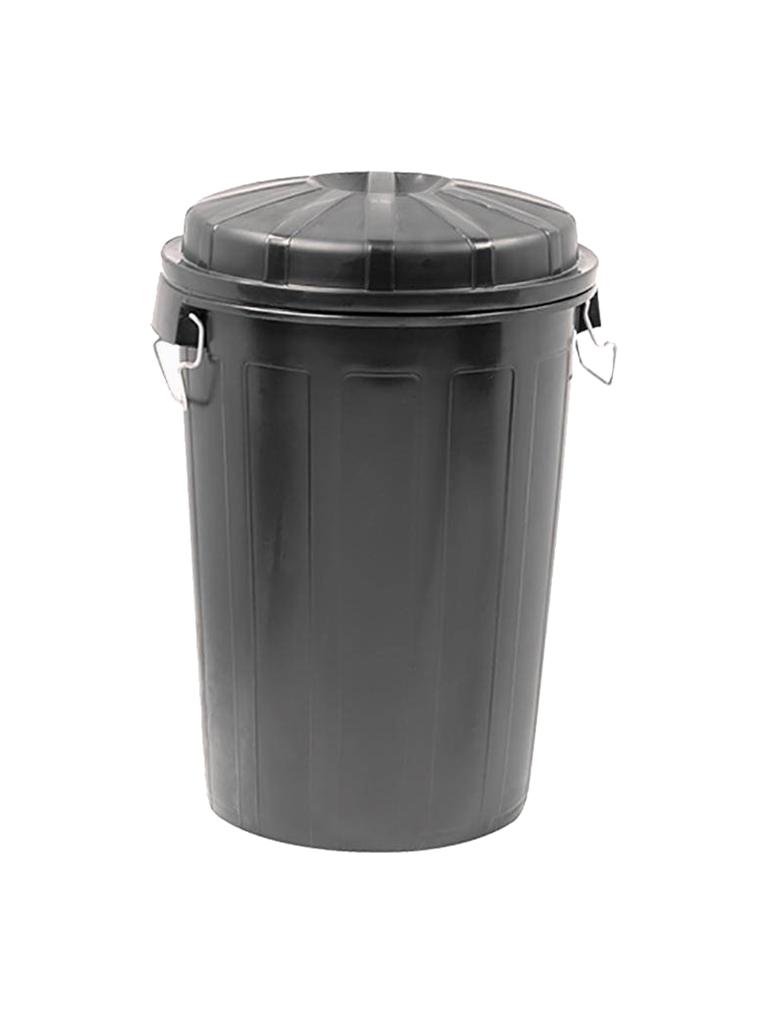 Poubelle - H 73 CM - 3 614 KG - Ø49,5 CM - Noir - 95 Litre - Denox - 600052