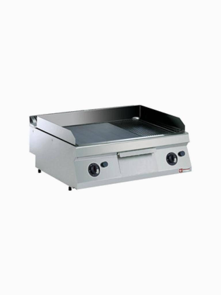 Plancha - Ligne 1700 - Gaz - Lisse/Striée - 80 CM - Diamant - G17/PM8T-N
