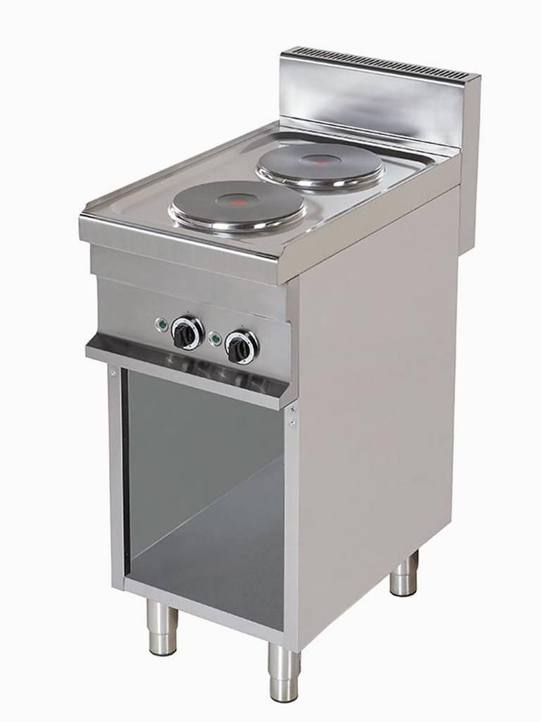 Réchaud de restauration - Electrique - 2 feux - Base ouverte - 400V - 5,2kW - G-Line