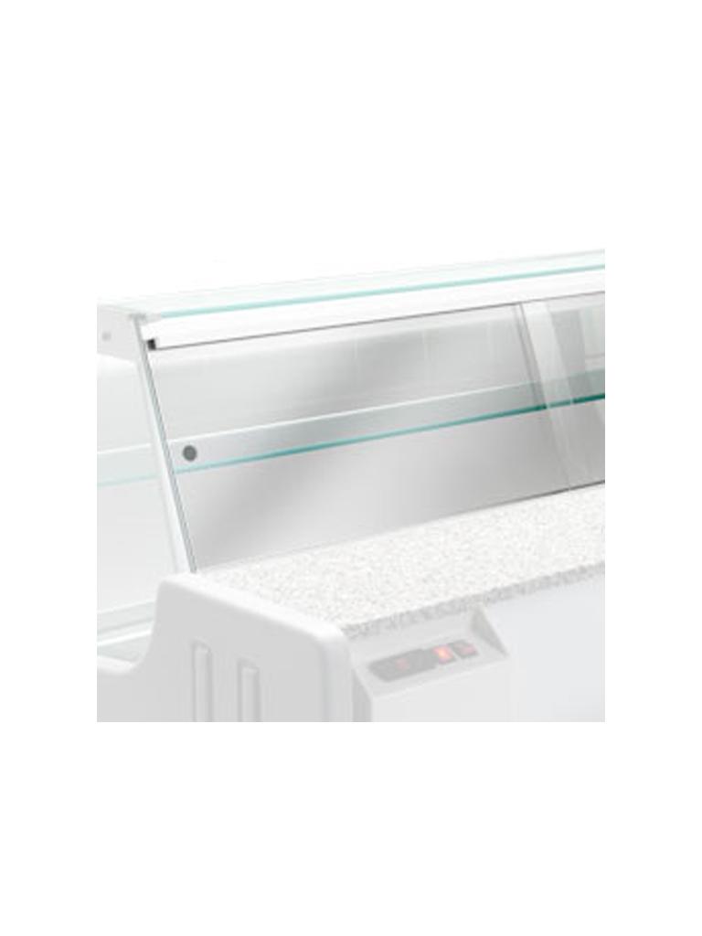 Couverture de nuit pour. Comptoir réfrigéré / Vitrine réfrigérée - 150 CM - Ultimo - Noir - Eclairage Led - G-Line