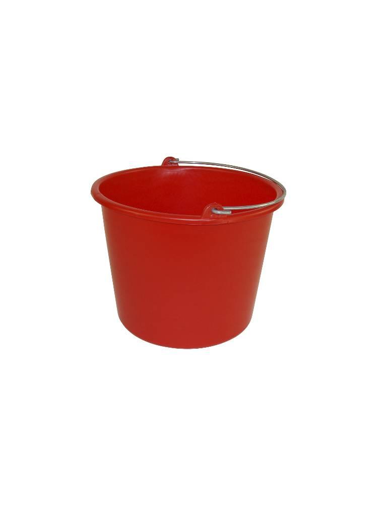 Seau - 12 Litres - Plastique - Rouge - Betra - 651054