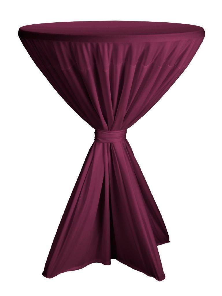 Nappe de table haute - Fiesta - Bordeaux - Ø80-90 CM - Dena - 140131