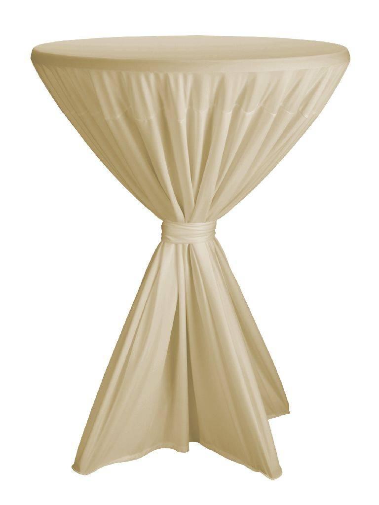 Nappe de table bar - Fiesta - Champagne - Ø80-90 CM - Dena - 140505