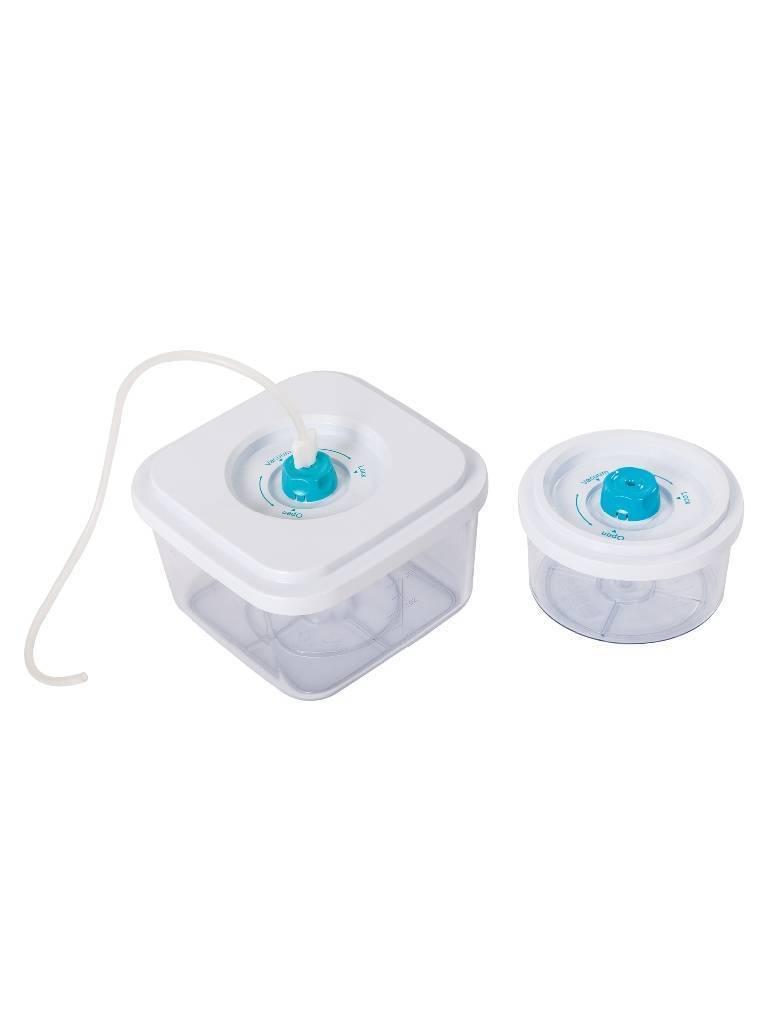 2 bacs de conservation alimentaire - Polycarbonate + coque - Diamant - S3T-K2B