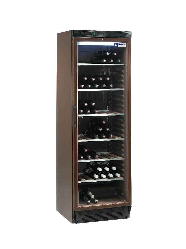 Cave à vin - 90 bouteilles - 380 litres - 1 porte vitrée - Noir - WINE-GL38/R6