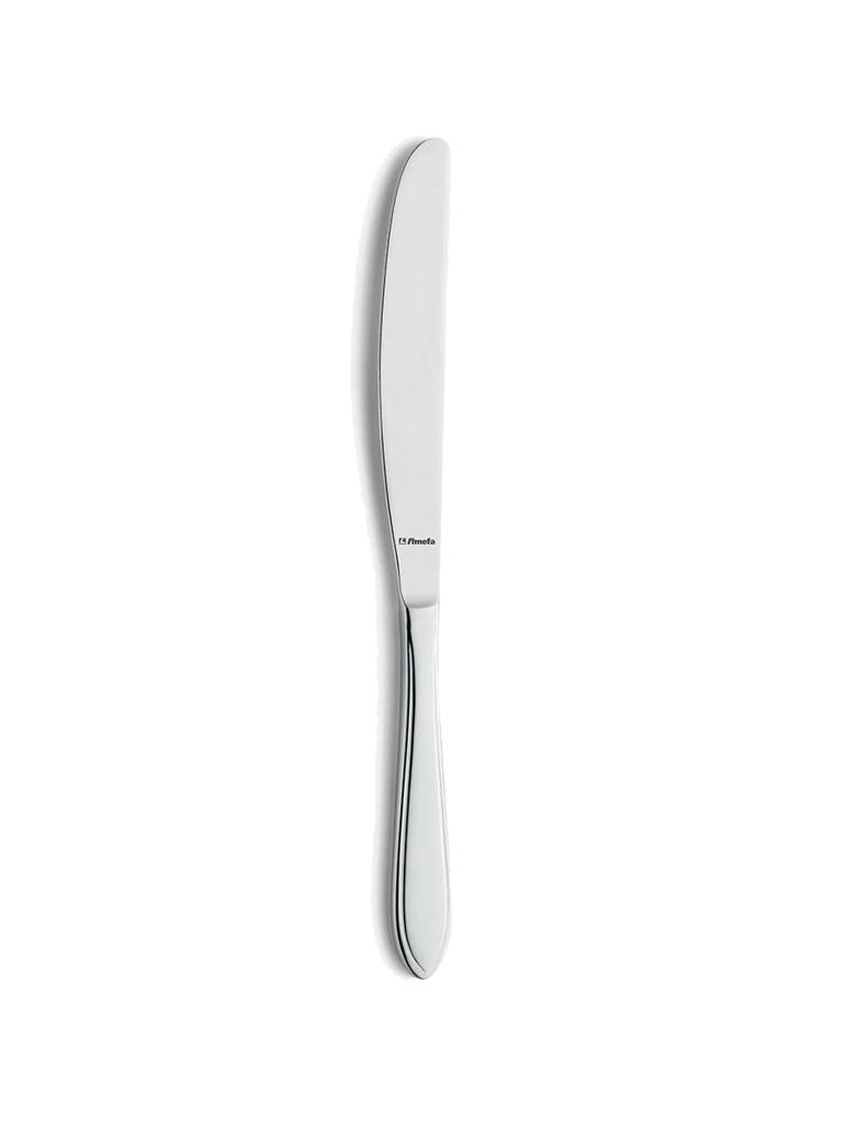 Couteau de table - Pointe Filet - 12 pièces - 24 CM - Argent - Acier inoxydable - Amefa - 090000B000305