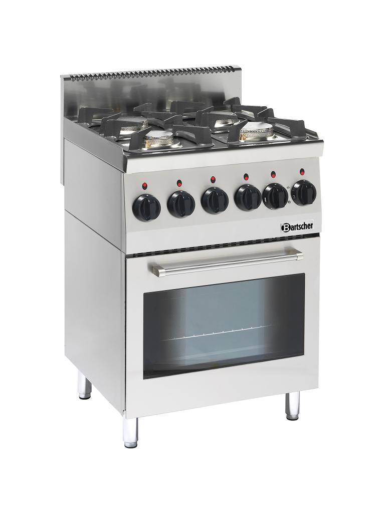 Cuisinière à gaz - Four électrique - 4 feux - Bartscher - 1315563