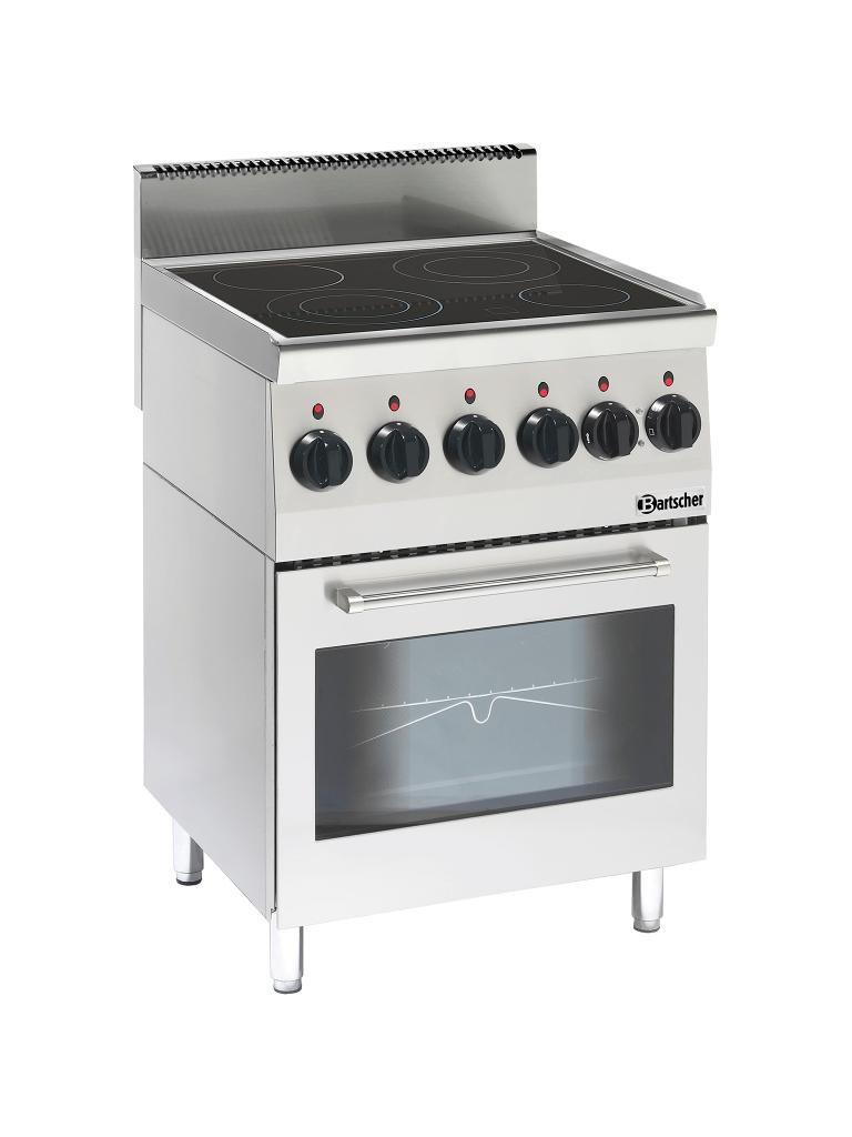 Cuisinière - 4 Foyers - Avec Four - Céramique - Bartscher - 132870
