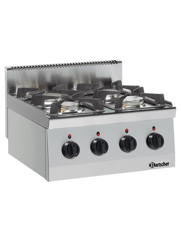 Cuisinière à gaz - 4 feux - Bartscher - 1317463