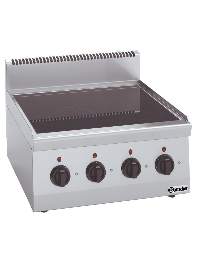 Cuisinière - 4 Foyers - Céramique - Bartscher - 131850