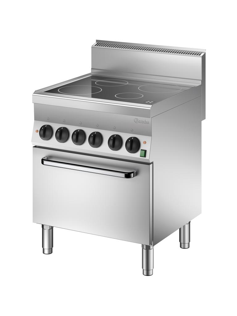 Cuisinière - 4 Foyers - Céramique - Bartscher - 115059