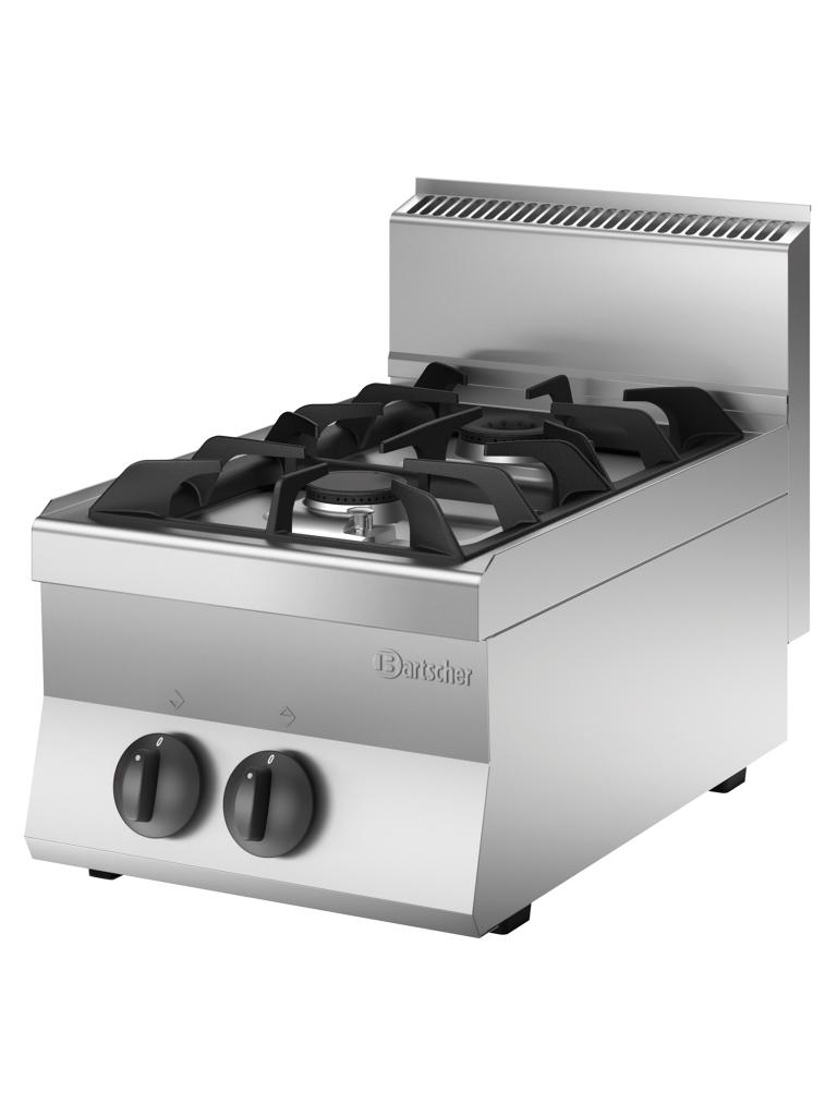 Cuisinière à gaz - 2 brûleurs - Bartscher - 1151023