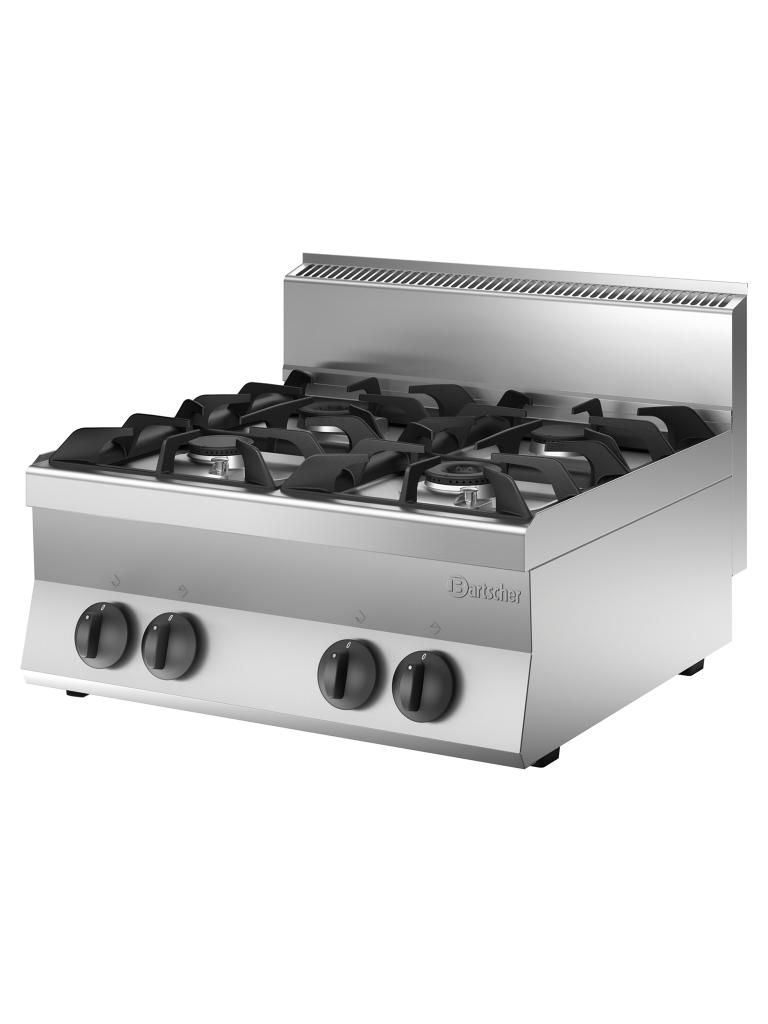 Cuisinière à gaz - 4 feux - Bartscher - 1151033