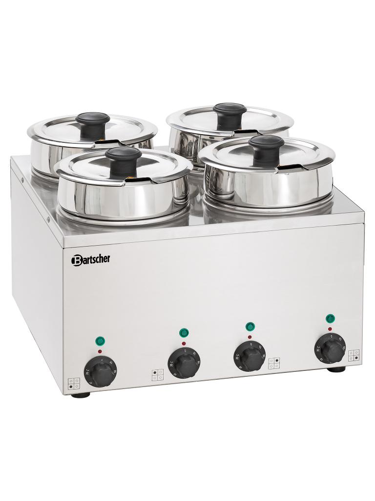 Bain-Marie - Rond - 4 x 3,5 litres - Bartscher - 608035