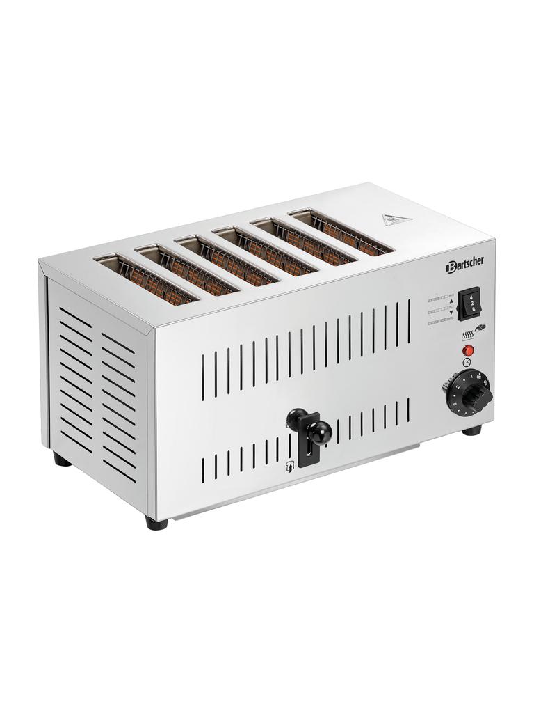Grille-pain - 6 fentes - Inox - Bartscher - 100197