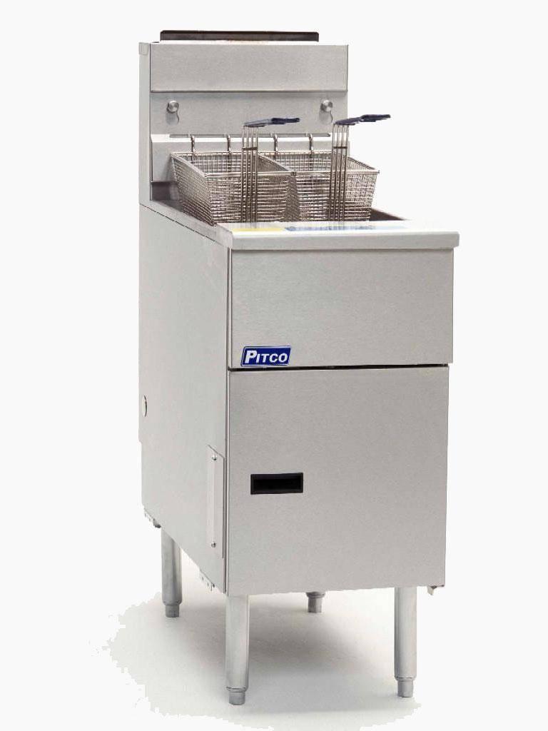 Friteuse à gaz - Propane - H 117 x 40 x 88 CM - Version néerlandaise - Pitco - SG14S-P-NL