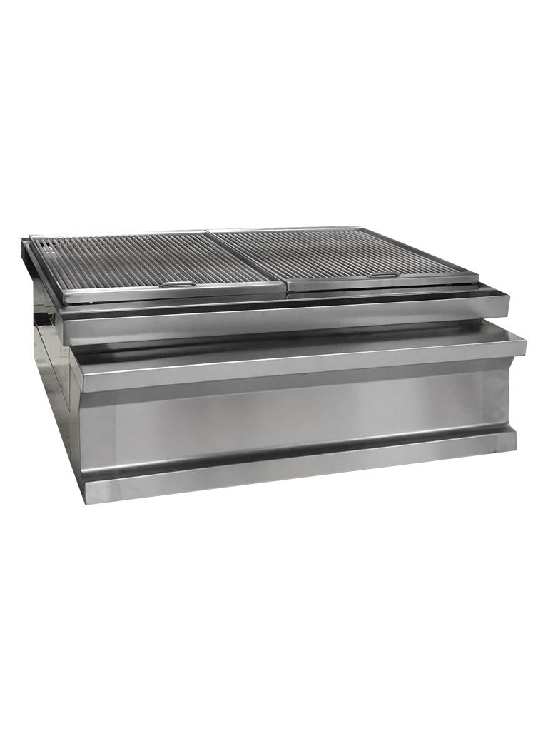 Barbecue à charbon - Modèle de table - L 80 CM - Inox - G-Line
