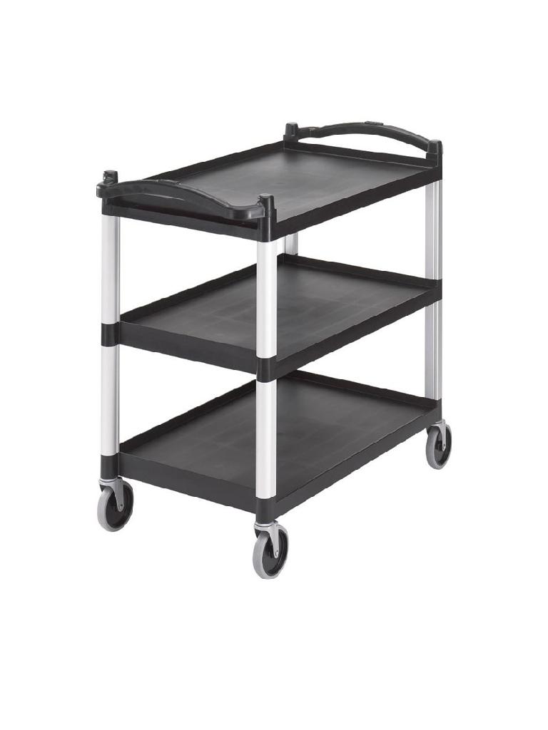 Chariot de service - Noir - H 95 x 101,5 x 54 CM - Polypropylène - Cambro - CT400