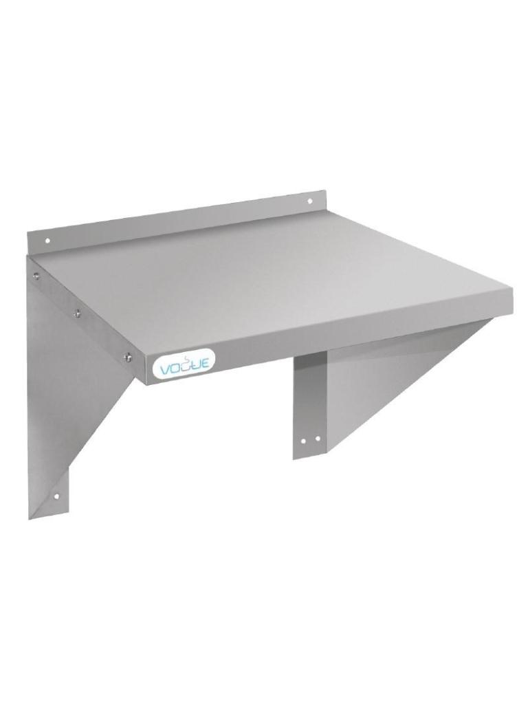 Étagère murale pour four/micro-ondes en acier inoxydable - Vogue - 56x56cm