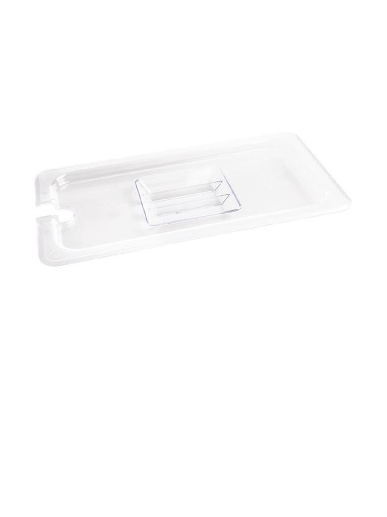 Couvercle bac gastronorme - Empreinte cuillère - 1/3 GN - Transparent - H 2,5 x 32,5 x 17,6 CM - Polycarbonate - Vogue - U252
