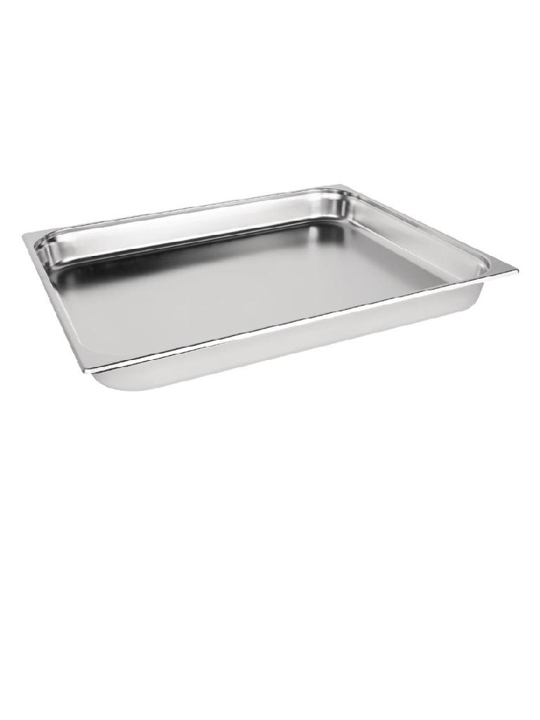 Gastronormbak - 2/1 GN - 19 Liter - H 53 x 65 x 6.5 CM - RVS - Vogue - K802