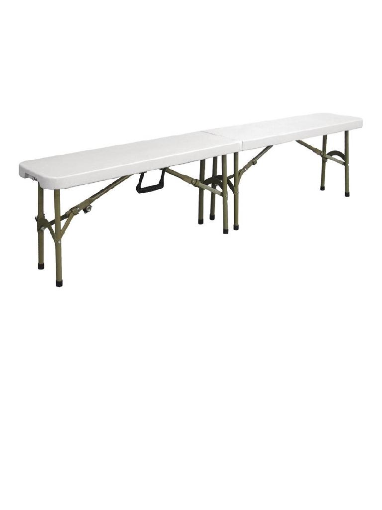 Banc - Pliable - H 44 x 182,9 x 29,5 CM - Polyéthylène/Acier - Bolero - Y817