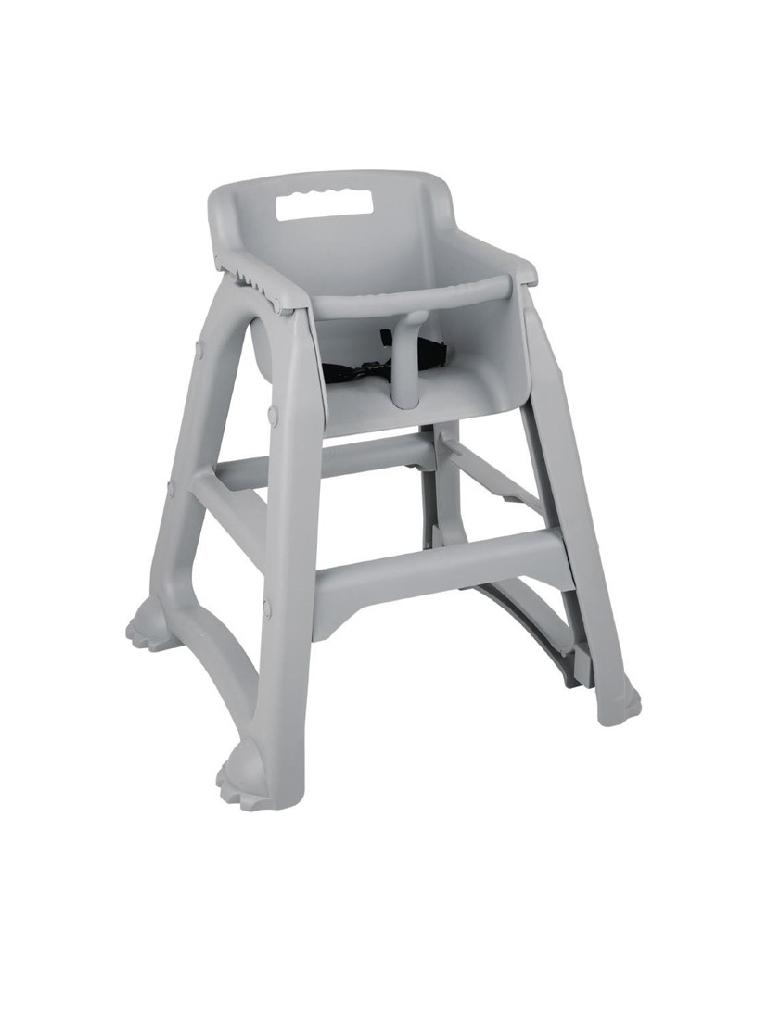 Chaise haute - Gris - H 73 x 65 x 56 CM - Plastique - Bolero - DA693
