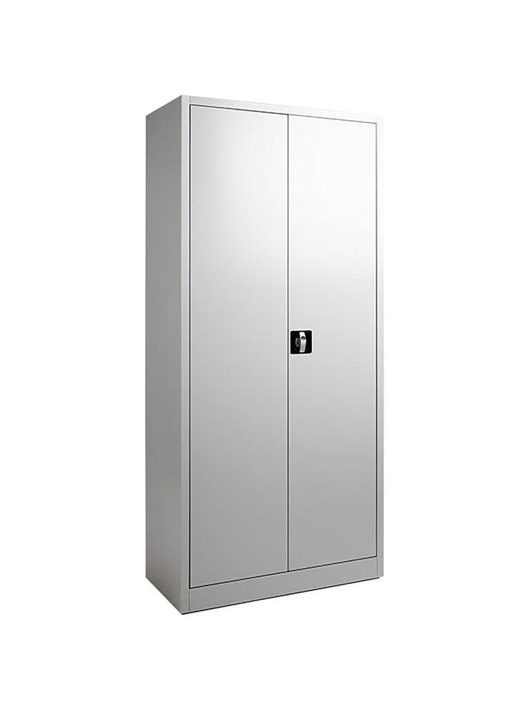 Classeur - Gris - H 180 x 80 x 38 CM - Avec serrure - FLC