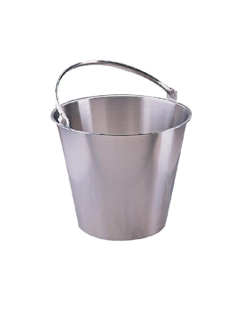 Seau - 12 Litres - Ø 31 x H 27 CM - Inox - Jantex - J807