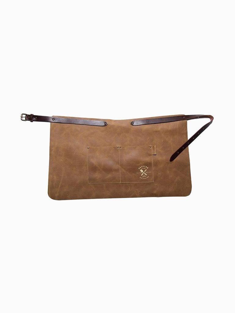 Tablier - Cuir - Court - Sable - Authentique - 8719326018560