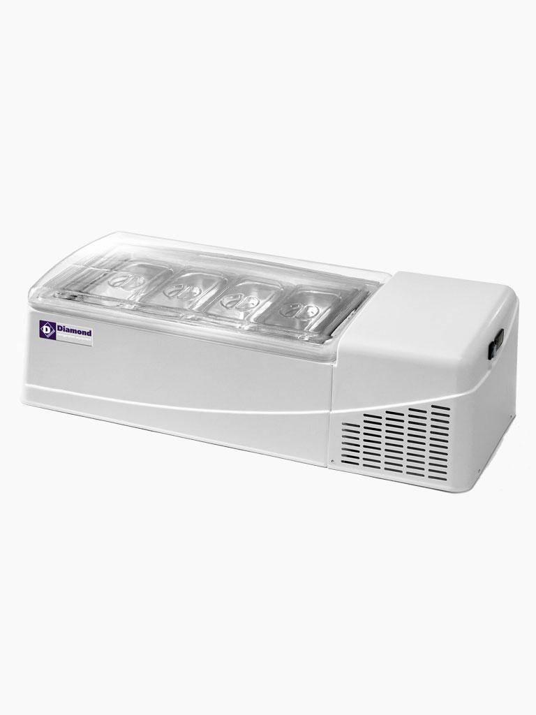 Ice Cream Keeper - Modèle de table - 4 x 6,5 litres - Diamant - GEL/48L