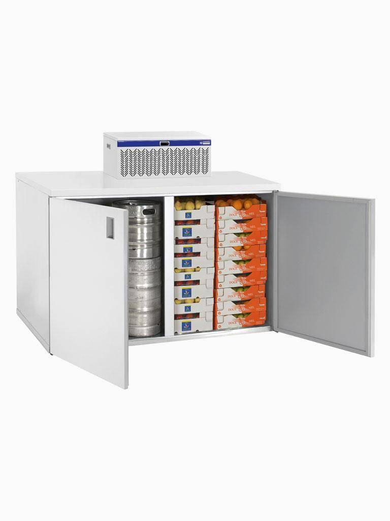 Mini chambre froide - 1000 Litres - 2 Portes - Diamant - RBB/2+2+URA/P1