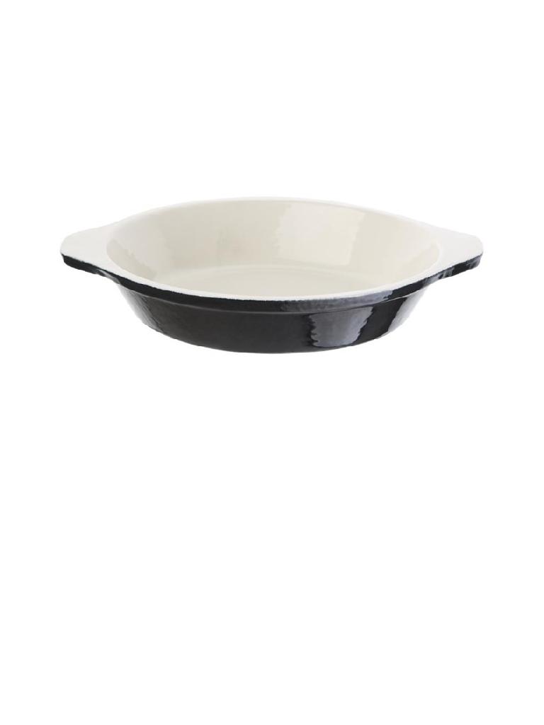 Plat à gratin - 0,4 Litre - Noir - Ø 15 x H 3,5 x 18,5 CM - Fonte - Vogue - U561