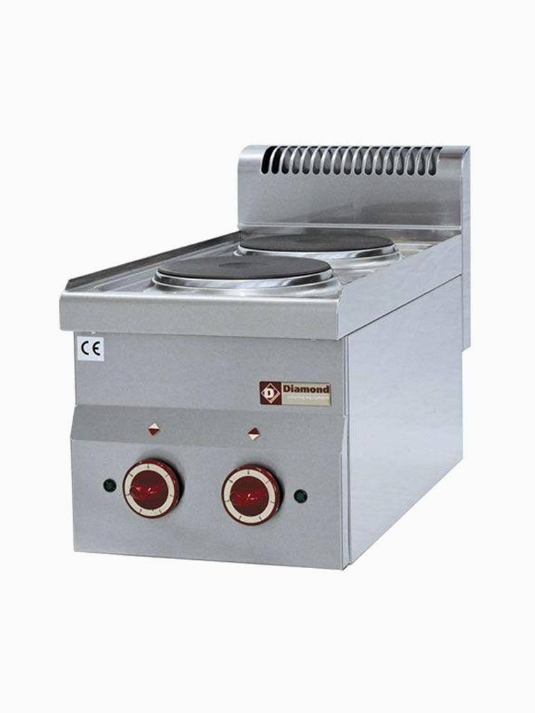 Cuisinière - Electrique - 2 Plaques - Ø18 CM - Modèle Table - Diamant - E60/2P3T