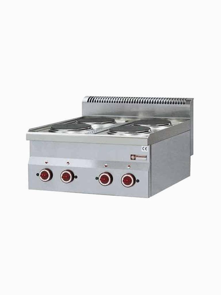 Cuisinière - Electrique - 4 Plaques - Ø18 CM - Modèle Table - Diamant - E60/4P6T