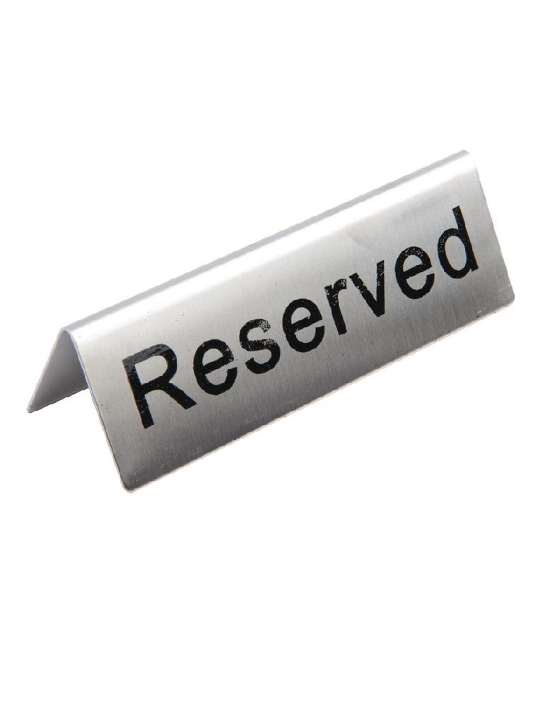 Assiette de table - Réservée - 10 pièces - H 3,5 x 5,1 x 3,8 CM - Inox - Olympia - U051