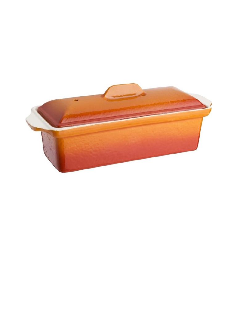Moule à Pate - 1,7 Litre - Orange - H 12 x 34 x 10,5 CM - Fonte - Vogue - W456