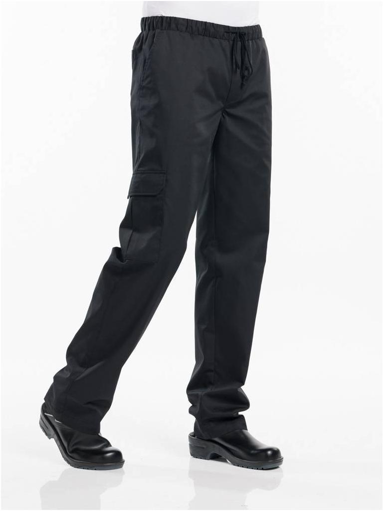 Chaud Devant - Baggy Noir - Pantalon de cuisine