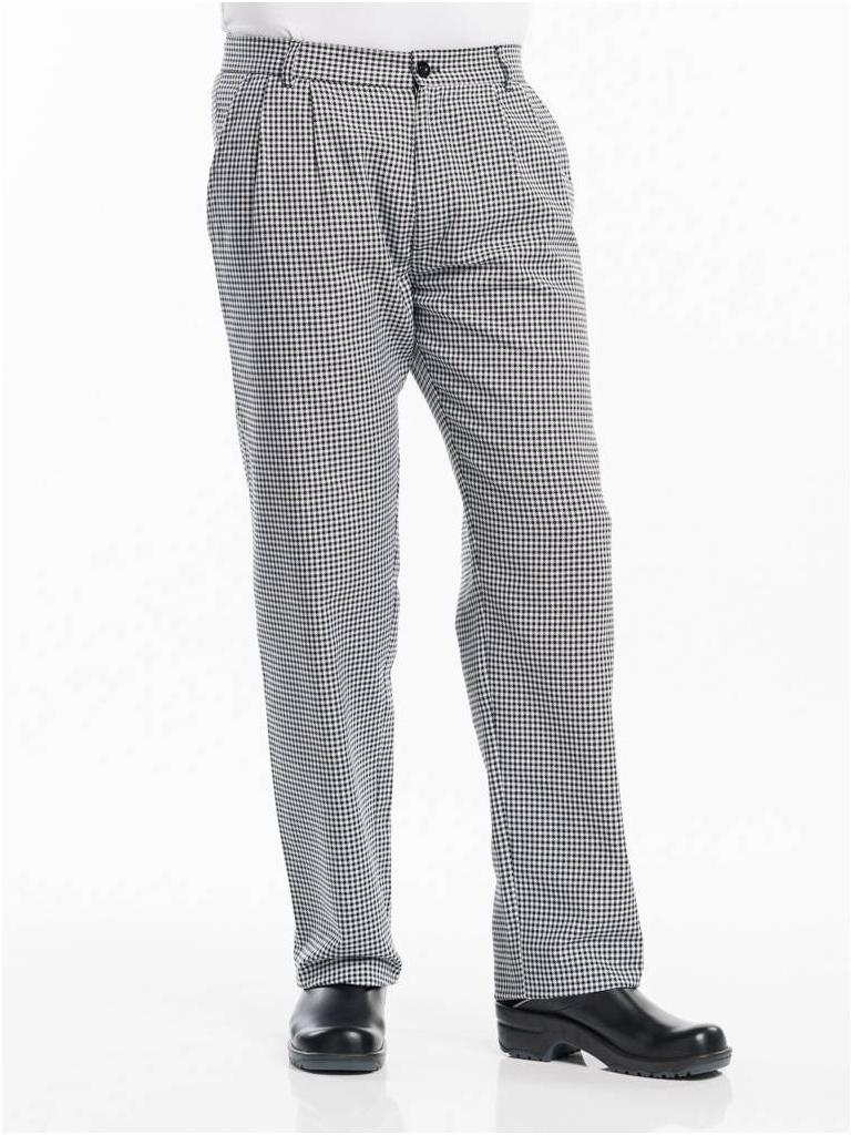 Chaud Devant - Pepita Black - Pantalon de cuisine