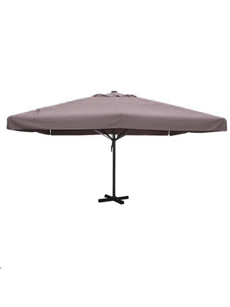 Parasol de marché - Karin - Taupe - 500 x 500 CM - G-Line