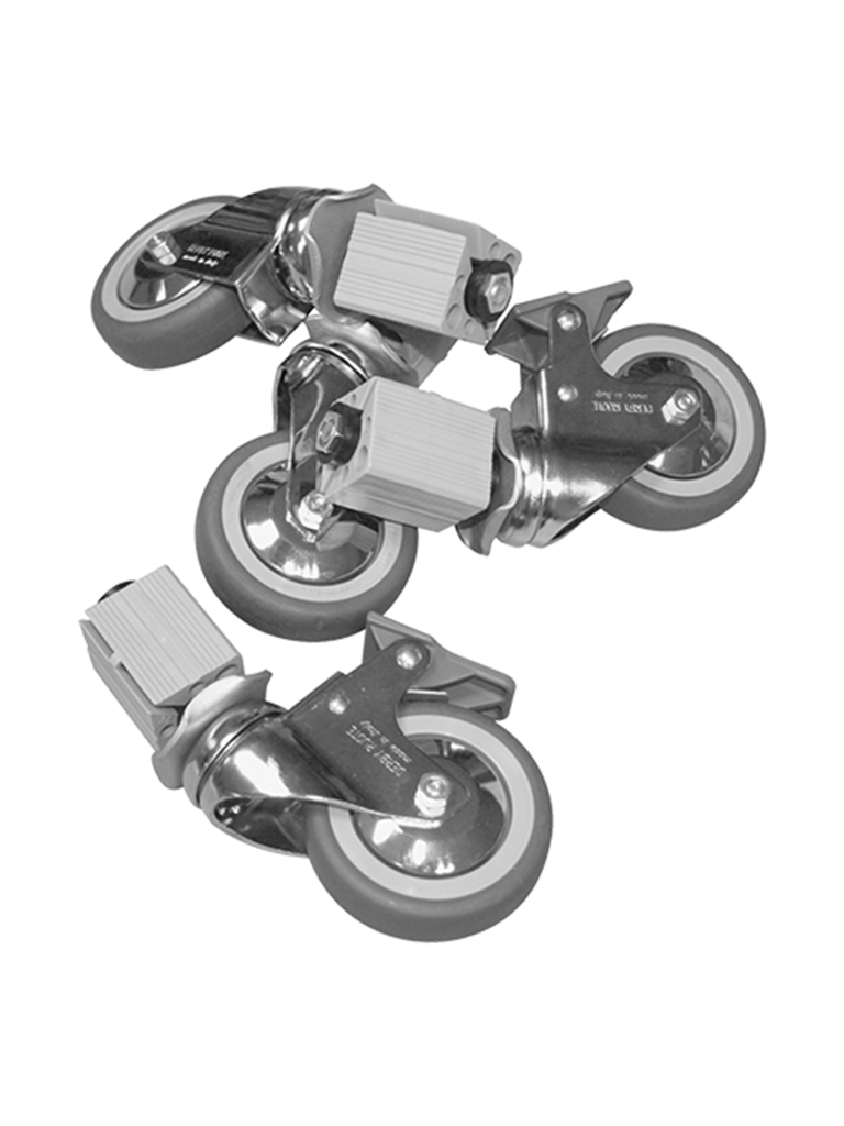 Jeu de roues - 4 pièces - inox - 11 cm - Multinox - 317500